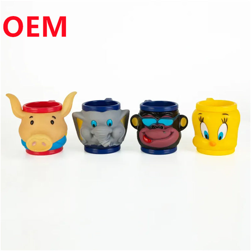 Customization 3D Figure Design Cartoon Plastic Drinking Cups plastic toy manufacturers OEM plastic cartoon ice cream cups