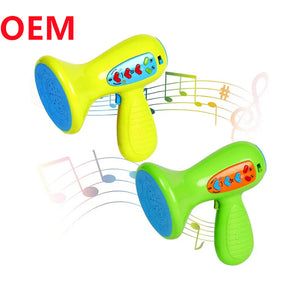 OEM Factory Customized Plastic Loud Speaker Voice Toy Pvc Rock Musical Toys made talking doll