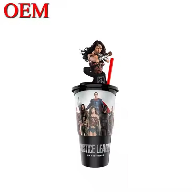Customization 3D Figure Design Cartoon Plastic Drinking Cups plastic toy manufacturers OEM plastic cartoon ice cream cups